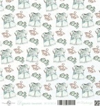 Лист скрапбумаги от ScrapEgo - Комбинезон - Крошка-сыночек, 30,5х30,5см