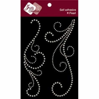 Украшение из жемчуга от Zva Creative - Double Flourishes Pearl (d) - White, цвет белый
