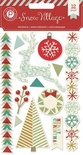 Набор наклеек от Pink Paislee - Snow Village Canvas Stickers