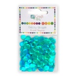 Пайетки круглые 9 мм, 10 г, цвет бирюзовый, TM dpCraft (Dalprint)