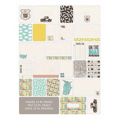 Мини-набор Project Life by Becky Higgins - Themed Cards - Road, 60 шт