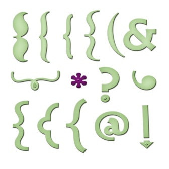 Набор лезвий от Spellbinders - Keyboard Icons - Символы клавиатуры