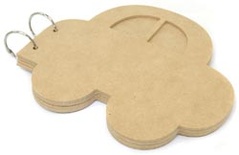 Заготовка для альбома Car Album от Kaisercraft, MDF, размер:  15,8х18,09 см., 4 шт.