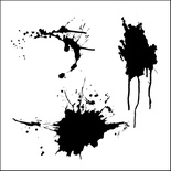 Маска The Crafter's Workshop - Mini Template Splats, 15х15 см