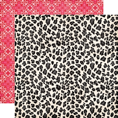 Лист скрапбумаги от Echo Park - Leopard Print Paper - двусторонняя, 30х30 см