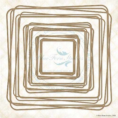 Чипборд Blue Fern Studios - Graduated Squares