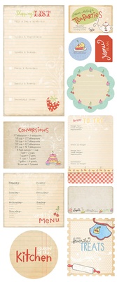 Чипборд Набор "Homemade Chipboard Kitschy Kitchen"