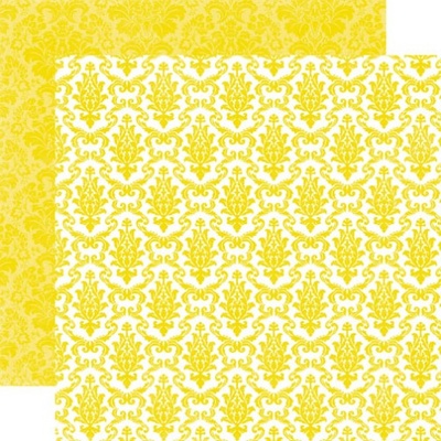 Лист скрапбумаги от Echo Park - Sequin Damask, 30х30 см