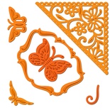 Лезвия Spellbinders - Butterfly Corner, 6 шт.