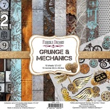 Набор скрапбумаги Grunge&Mechanics 30,5x30,5см, ТМ Fabrika Decoru