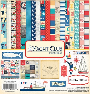 Набор скрапбумаги и декора Carta Bella  - Yacht Club, 30х30 см