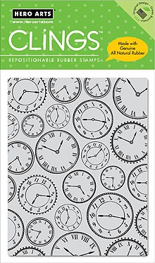 Резиновый штамп Hero Arts - Time To Stamp, c оснасткой