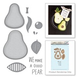 Нож для вырубки+штампы от Spellbinders - The "Pearfect" Avocado