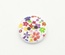 Деревянная пуговица Multicolor Flower B17609, диаметр 15 мм, 1 шт.