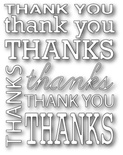 Нож для вырубки от Poppystamps - Thank You Background