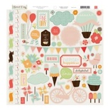 Наклейки от Echo Park - Sweet Day Collection - 12 x 12 Cardstock Stickers - Elements, 30x30