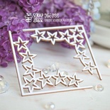Чипборд ScrapBox - Уголки со звездами Hw-070
