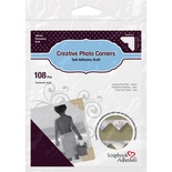 Кутики для фото від Scrapbook Adhesives - Photo Corners Self-Adhesive - Kraft, 12мм, 108 шт.