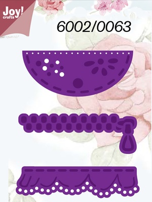 Набор лезвий Joy! Crafts Cutting & Embossing Dies - Pocket/RuffleFlap/Zipper