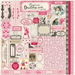 Наклейки Authentique - Lovely - Details Stickers, 30х30 см
