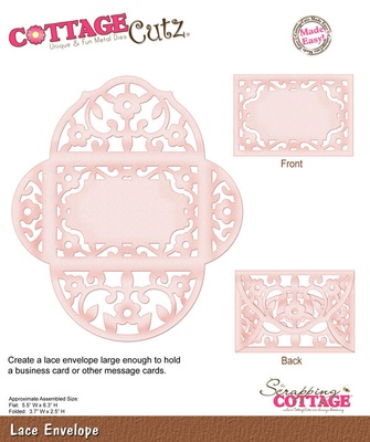 Лезвие CottageCutz - Lace Envelope, 15х17,5 см