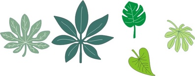 Набор лезвий  Tropical Leaves от Cheery Lynn Designs
