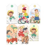 Тэги от Pretty Little Studio  -  Waffle Cone Shipping Tags