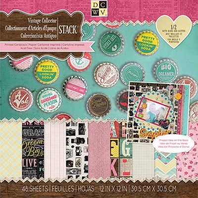 Набор бумаги DCWV - Vintage Collector, 30х30 см, 24 листа