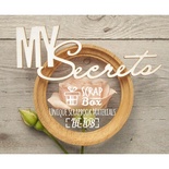 Чипборд ScrapBox - Надпись My Secrets