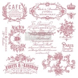 Набор силиконовых штампов от Prima Marketing CLEARLY ALIGNED DÉCOR STAMPS – I SEE PARIS – 30х30 см