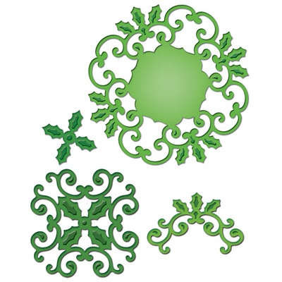 Нож для вырубки от Spellbinders - Holly Motifs