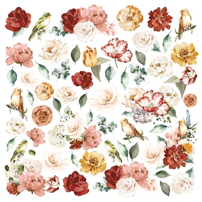 Набір картинок для вирізання Miracle flowers 30,5х30,5 см