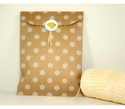 Конвертик White Polka Dot Middy Bitty Bags, размер 12,07х19,05 см, 1 шт.
