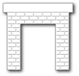 Нож для вырубки от Poppystamps - Classic Brick Fireplace