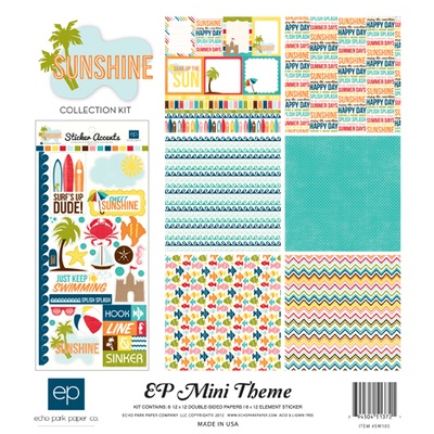 Набор бумаги от Echo Park - Sunshine Mini Theme, 30х30 см,