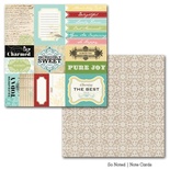 Лист двусторонней бумаги Carta Bella So Noted - Note Cards, размер 30х30 см