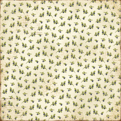 Двусторонний лист бумаги для скрапбукинга от Maja Design - Fika - Blabarspaj, 30x30см