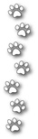 Нож для вырубки от Poppystamps - Dog Paw Border