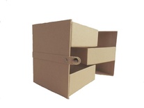 Заготовка из папье-маше от Scrapberry's, Многоуровневая коробочка, 10x10х12 cм