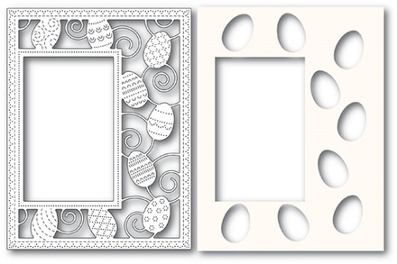 Ножи от Poppystamps - Decorated Egg Sidekick Frame