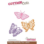 Лезвие CottageCutz - Filigree Butterfly Trio, 10х15 см