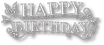 Лезвие от Memory Box -  DIES- Happy Birthday Extravaganza