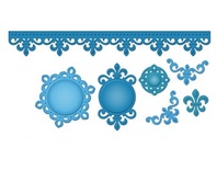 Набор лезвий Spellbinders  Accents & Motifs Fleur De Lis Doily Accents, S5-042