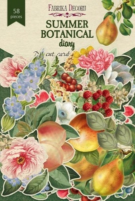 Набор высечек коллекция Summer botanical diary 58 шт, ТМ Фабрика Декора