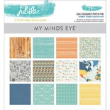 Набор двусторонней скрапбумаги My Mind's Eye - Jubilee Tangerine - Pad, 15х15 см, 24 листа
