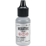 Алкогольные чернила Ranger - Silver Metallic Mixative, 15 мл