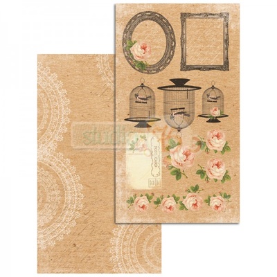 Лист скрапбумаги Studio75 - Craftlove - дизайн 06, 17х30.5 см, двусторонний