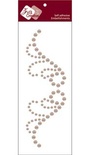 Украшение из страз "Крылья", цвет Taupe Pearl, размер упаковки 5,5x15 см