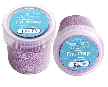 Глиттер розовый 20 ml, сухой