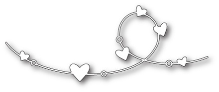 Нож от Memory Box - Heart Wire - Сердца на ленте